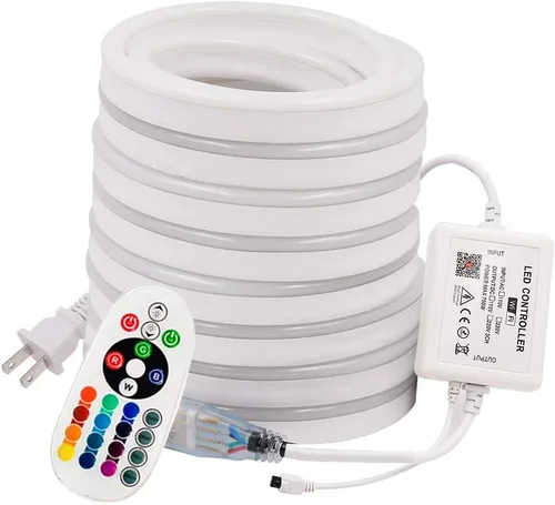 Miniatura 11 de Luces LED de neón, control remoto inteligente WiFi 110-130V RGB regulable, impermeable, 5050 60 LED/m, compatible con Alexa, Google Home, iOS