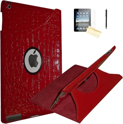 Miniatura 14 de Funda iPad 2, Funda iPad 3, Funda iPad 4, JYtrend (R) Soporte Rotatorio cierre magnético auto encendido/ apagado para iPad 2/3/4 A1395 A1396 A1397