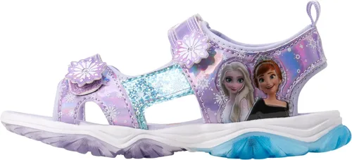 Miniatura 4 de Disney Sandalias para niñas, Frozen o Minnie Mouse con doble correa iluminada (niñaniña)