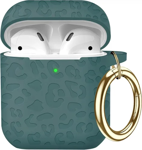Miniatura 19 de Funda de silicona con flores compatible con AirPods Pro 2019, Gawnock - Funda suave y flexible para imprimir para mujeres y niñas con llavero - Flor