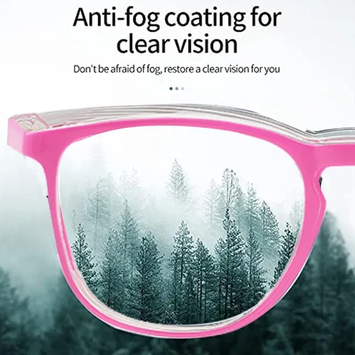 Miniatura 6 de Gafas de seguridad para hombres, mujeres, enfermeras, antivaho y a la moda, cómodas, con escudos laterales, protección ocular para adultos Rosa