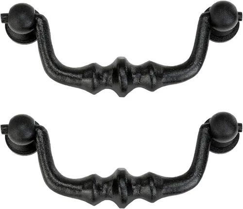 Miniatura 11 de Renovators Supply Pomo Negro para Gabinete de 4.5 pulgadas Estilo Jaula de Pájaros Tiradores para Cajones