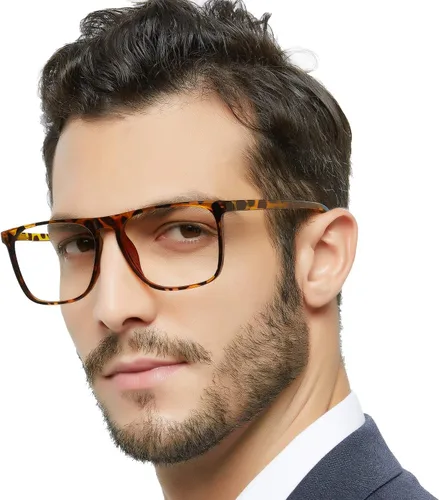 Miniatura 13 de MARE AZZURO Lentes de Lectura Grandes con Bloqueo de Luz Azul para Hombres Lentes para Computadora 0 1.0 1.25 1.5 1.75 2.0 2.25 2.5 2.75 3.0 3.5 4.0