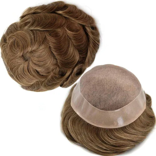 Miniatura 37 de LYRICAL HAIR Toupee - Sistema de cabello de repuesto para hombre, monofilamento fino, monofilamento, peluca de cabello humano de piel duradera
