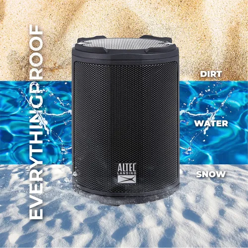 Miniatura 9 de Altec Lansing - Altavoz Bluetooth inalámbrico HydraMotion con sonido de 360 grados, impermeable IP67 portátil para exteriores, a prueba de golpes, a