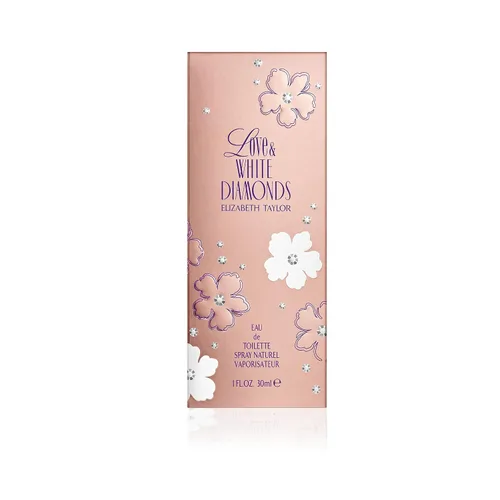 Miniatura 4 de Elizabeth Taylor Perfume para mujer, Love & White Diamonds, Eau De Toilette EDT Spray, 1 Fl Oz