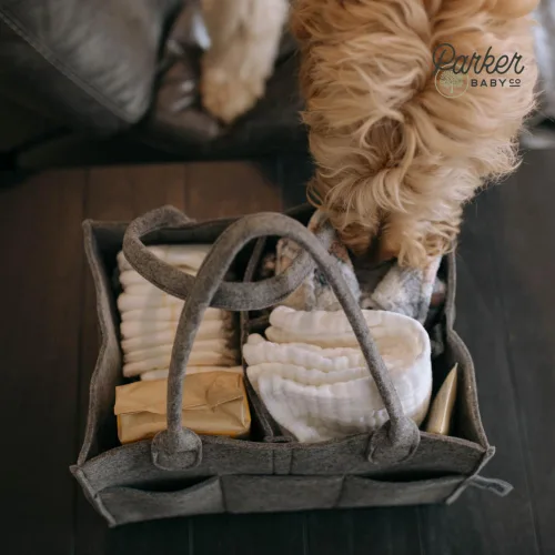 Miniatura 9 de Parker Baby Co.: organizador de pañales para bebé, contenedor para dormitorio de bebé, organizador de automóvil para pañales y toallitas para bebés