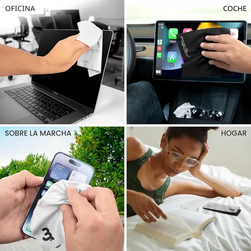 Miniatura 5 de Paño de limpieza MagicFiber de microfibra, paquete de 6 - Paño premium para gafas, lentes, pantallas y más