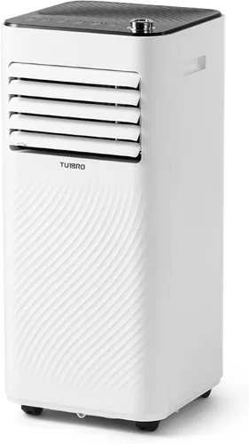 TURBRO Finnmark - Aire acondicionado portátil de 8,000 BTU, deshumidificador y ventilador, unidad de aire acondicionado 3 en 1 para habitaciones de