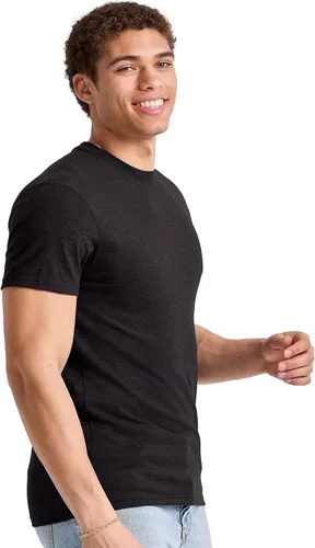 Miniatura 4 de Hanes Camiseta grande de algodón ligero, camiseta de cuello redondo para hombre, disponible en tallas altas