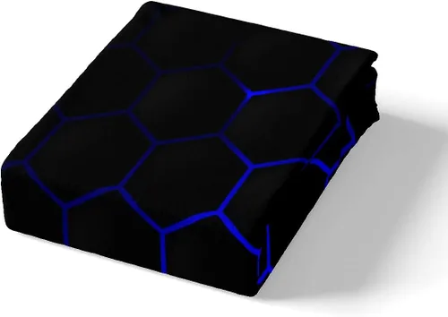Miniatura 4 de Funda de edredón de panal para niños, hombres y niñas, juego de ropa de cama moderno con temática geométrica hexagonal, diseño de cuadrícula