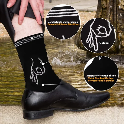 Miniatura 4 de Circle Game Meme Dress Socks Novelty Funny Socks Groomsmen Socks Crazy Socks Crew Socks