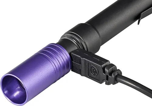 Miniatura 5 de Streamlight 66149 Stylus Pro linterna USB recargable UV de 400nm con cable USB y funda de nailon, color negro