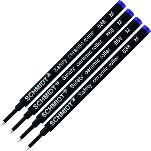 Miniatura 5 de Safety Ceramic 888 Rollerball - Recambio de punta mediana (4 unidades, color negro)