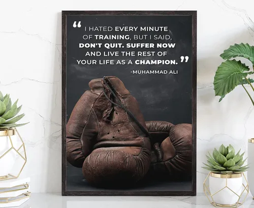 Miniatura 60 de Arte de pared con texto en inglés «Be Stronger Than Your Excuss», póster de gimnasio, impresiones de gimnasio, gimnasio en casa, decoración