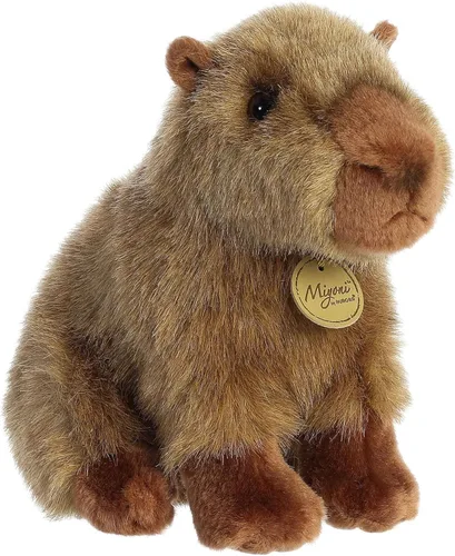 Aurora Peluche realista Miyoni Capybara – Detalles realistas que hacen un compañero preciado – Perfecto para decorar dormitorios o aulas – Marrón 10