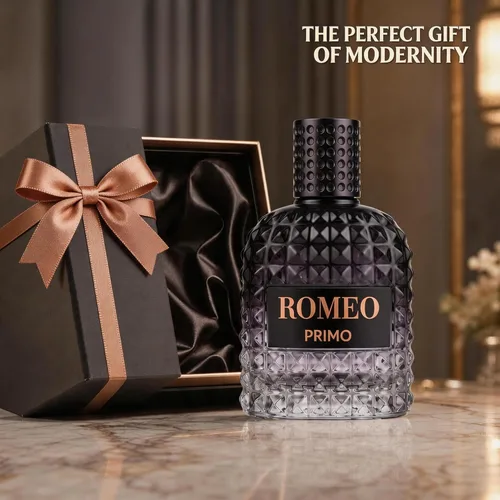 Miniatura 4 de A CENTER Romeo Primo For Men Eau de Toilette 3.4 Fl Oz 100ml Marine Woody Aromatic Profile Violet Leaf Ginger Sage Vetiver Clean Earth Woods