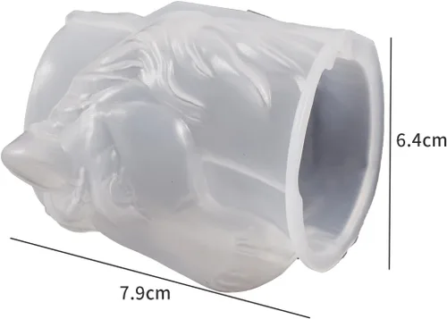 Miniatura 3 de Molde de silicona para fundición de resina de animal en forma de cilindro de Pegaso para decoración del hogar y fabricación de velas, molde