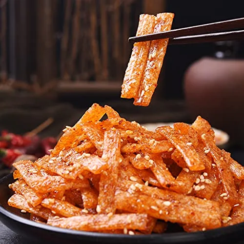 Miniatura 3 de YUYONGTANG Tiras picantes Feiwang Hunan 8090 bocadillos nostálgicos tiras picantes tiras picantes tiras picantes 8090 aperitivos picantes tiras