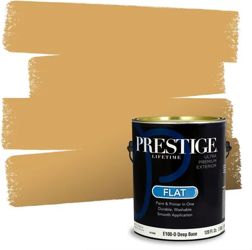Miniatura 13 de PRESTIGE Paints Exterior Paint and Primer In One, 1-Gallon, Satin, Comparable Match of Benjamin Moore* Royal Linen* 931BM-PCM