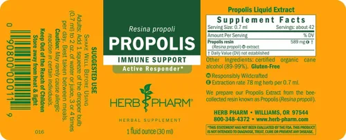 Miniatura 9 de Herb Pharm Extracto de hierbas líquido de propóleos: Apoyo inmunológico de propóleos Propóleo de abeja para el bienestar Extracto líquido