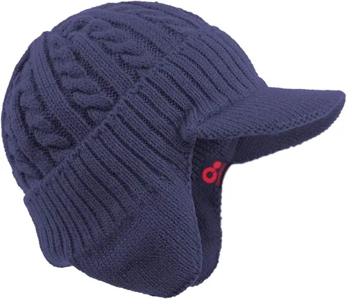 Miniatura 25 de Janey&Rubbins Gorro de punto diario con orejeras con forro polar y calavera