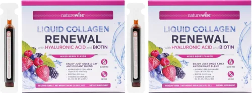 Miniatura 14 de NatureWise Colágeno líquido hidrolizado para mujeres y hombres, 4000 mg, péptidos de colágeno múltiple + biotina + vitamina C + complejo de vitamina