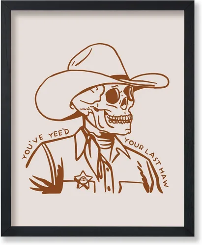Miniatura 48 de Poster Master Póster de You've Yeed Your Last Haw - Impresión retro de vaquero marrón - Arte occidental - Arte moderno - Arte del salvaje oeste