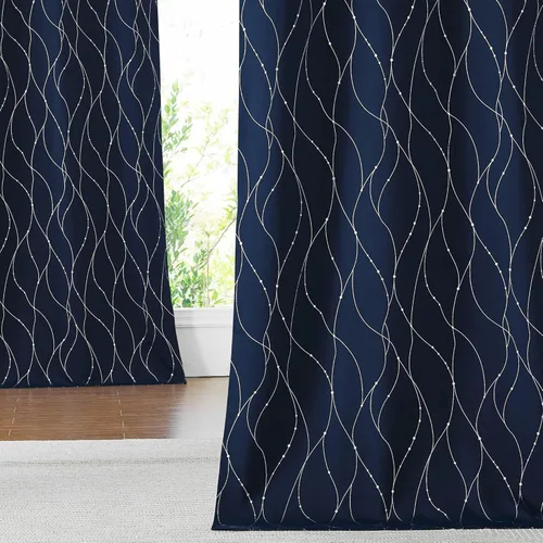 Miniatura 139 de NICETOWN Paneles de Cortinas Opacas para Dormitorio - Tratamiento de Ventanas con Aislamiento Térmico, Ojales Sólidos, Cortinas Opacas con Diseño