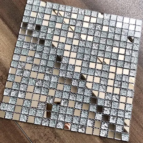 Miniatura 8 de Diflart Azulejo de Mosaico de Vidrio con Espejo Cuadrado de Cristal Esmerilado Salpicadero para Pared de Cocina y Baño Paquete de 6 Hojas