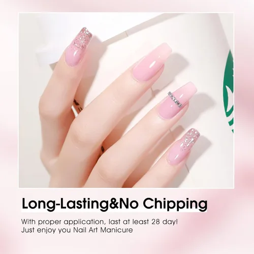 Miniatura 5 de VENALISA - Juego de esmaltes de uñas de gel rosa sin hema, 6 colores, popular kit de esmalte de gel rosa nude, esmalte en gel de remojo con lámpara