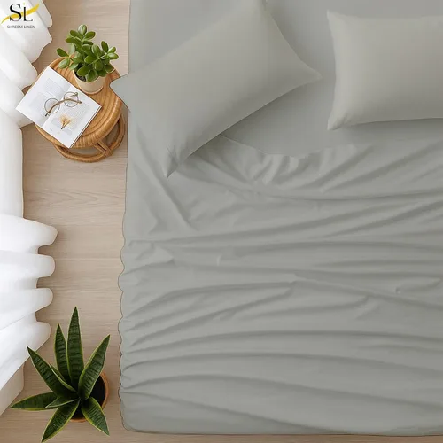 Miniatura 61 de Shreem Linen Olympic - Juego de sábanas tamaño Queen de 66 x 80 pulgadas, 100% algodón egipcio, juego de ropa de cama de 4 piezas, se adapta a Azul