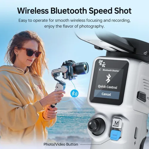 Miniatura 5 de Zhiyun Crane M3S Combo Gimbal Stabilizer for Cameras, Built-in Fill Light, Bluetooth Control, Vertical Shooting, Compatible with Mirrorless Cameras