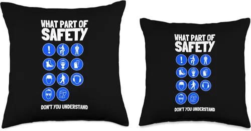 Miniatura 3 de Safety Inspectors And First Aid Apparel Incident Analyst Security Manager & Safety Supervisor - Almohada de 16 x 16 pulgadas, multicolor