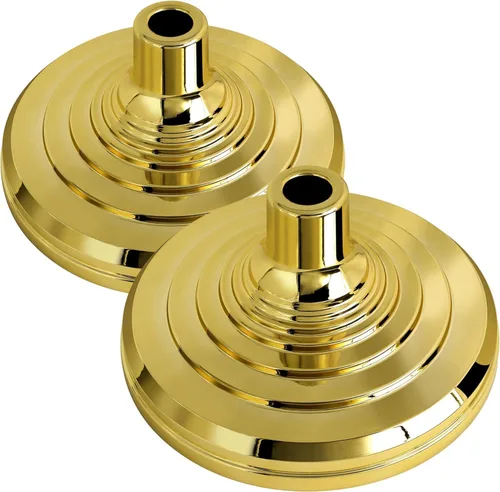 Miniatura 7 de Este soporte de base para asta de bandera de interior, soporte de bandera interior dorado compatible con asta de bandera de 1.3 pulgadas, 1.1 y 0.9