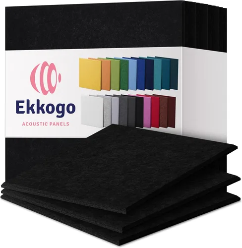 Miniatura 109 de Paneles insonorizantes de alta densidad para pared, forma hexagonal, paquete de 12 unidades de 14" x 12.1" x 0.4", color azul mezclilla Azul denim