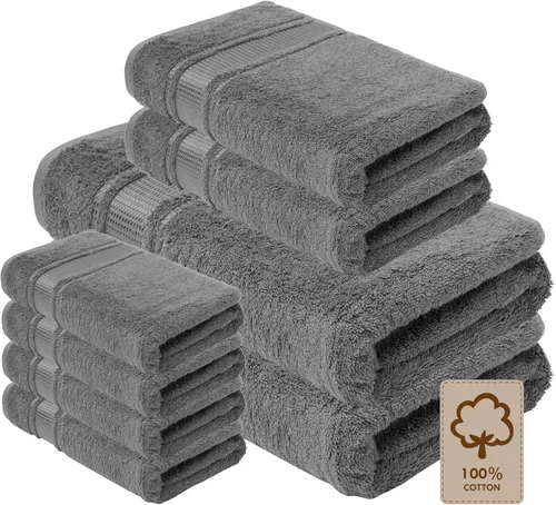 Miniatura 25 de Melissa Linen, Toalla de baño, 100% algodón turco para baño, toalla de ducha absorbente, de secado rápido, duradera y suave, 35 x 60 pulgadas