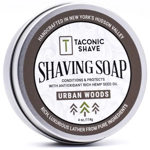 Miniatura 7 de Taconic Shave Jabón de afeitar – Aroma a lima – Espuma densa y lisa para afeitado húmedo clásico – Espuma con cepillo y tazón – Cojín protector