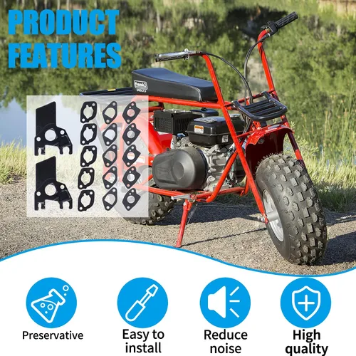 Miniatura 4 de JINGKE Juntas de carburador compatibles con Honda GX200 y Clones Coleman Predator 212cc Ct200u Bt200x 159cc 196cc 224cc etc. 5 paquetes (para motor)