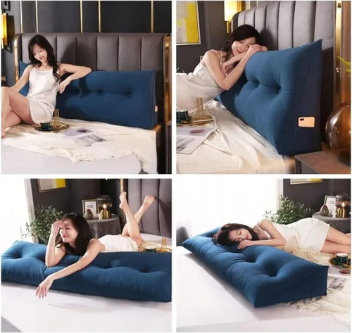 Miniatura 2 de Almohada triangular para cabecero, cojín grande para cabecero con cuña, almohada de lectura, respaldo de posicionamiento, cojín para cama de día