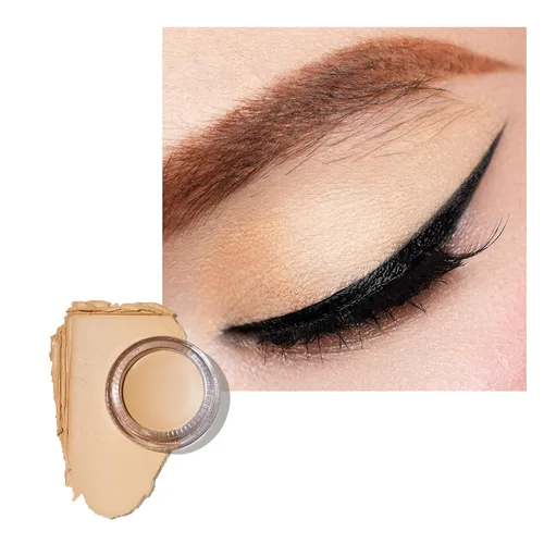 Miniatura 50 de Oulac Sombra de ojos en crema con brillo también para iluminador Sombra de ojos mezclable Resistente al agua y de larga duración con fórmula Pureza