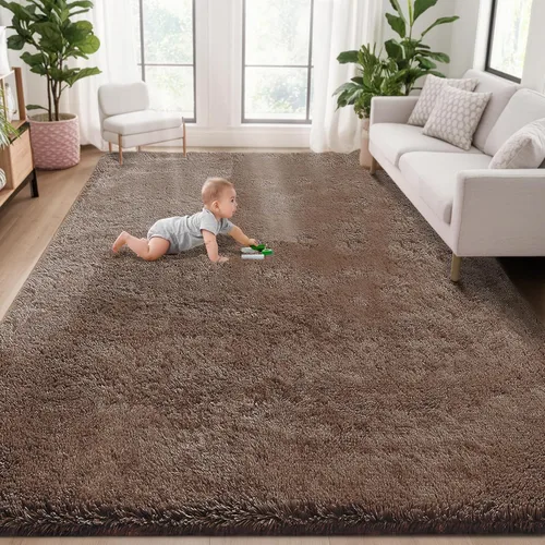 Miniatura 47 de Alfombra de pasillo 2x6 para dormitorio: Alfombras suaves de pelo largo lavables, pequeña alfombra de interior de felpa difusa para pasillo, junto a