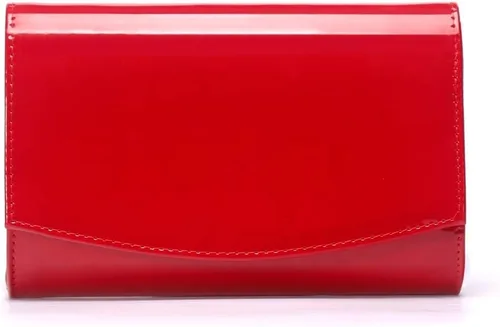 Miniatura 4 de WALLYN'S Carteras de charol para mujer, bolsos de mano de moda, bolso de noche, color sólido