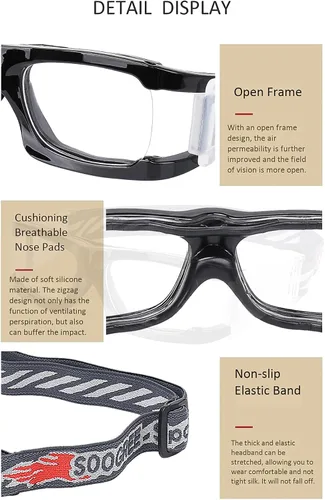 Miniatura 5 de SooGree Gafas protectoras de baloncesto y fútbol para hombres y mujeres