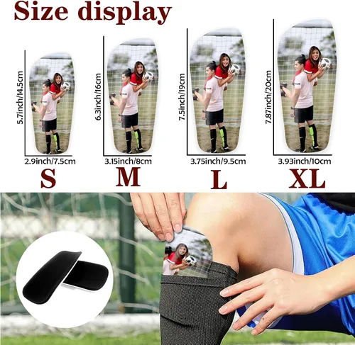 Miniatura 2 de Ubmpj Espinilleras Personalizadas de Fútbol, Espinilleras Personalizadas, Almohadillas Protectoras de Fútbol Personalizadas Regalos para Jugadores