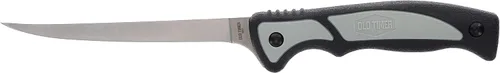 Miniatura 4 de Old Timer Trail Boss Cuchillo de filete de 5.25 pulgadas con hoja fija de acero inoxidable, construcción de espiga completa, mango ergonómico