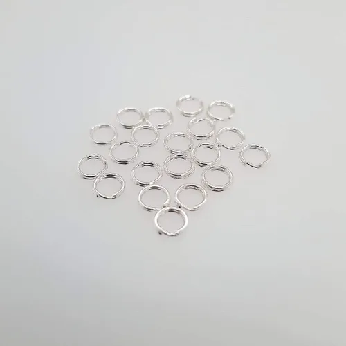 Miniatura 9 de 20 piezas de anillo redondo dividido de plata de ley de 0.138 in para abalorios y búsqueda de joyas por CRAFT WIRE