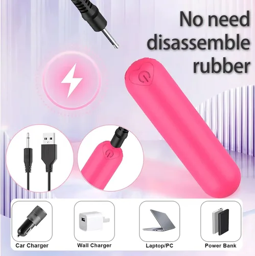 Miniatura 2 de Mini masajeador eléctrico de mano para espalda, impermeable, silencioso, masajeador portátil para espalda, cuello, hombro, cuerpo, color rojo rosa