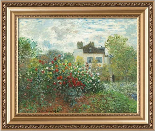 Miniatura 33 de IPIC - Reproducción artística de los lirios de agua de Claude Monet 1906, impresiones giclée coinciden con el marco dorado clásico, arte de pared