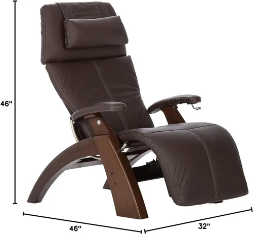 Miniatura 3 de Human Touch Perfect Chair PC-350 - Silla reclinable eléctrica de gravedad cero para adultos, piel de grano superior transpirable, soporte lumbar